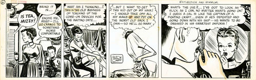 Caniff : Steve Canyon, strip "Reflection and Mirror" (1948)